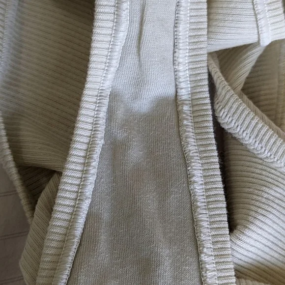 SKIMS Bone Color Soft Cotton Fine Rib Dipped Thong Plus sz 3X NWT - Picture 4 of 10